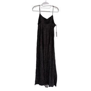 Stillwater NWT Tiered Maxi Dress Black Print Size S